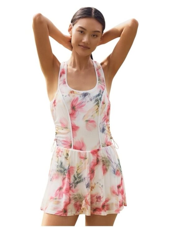 Daily Practice Dresses & Skirts - Daily Practice by Anthropologie Floral Scoop Neck Dress Romper Size Small‎